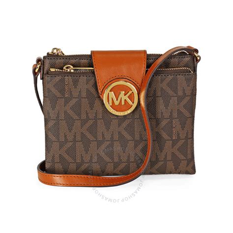 michael kors fulton small saffiano leather messenger brown|Michael Kors Fulton Small Saffiano Brown Leather Messenger.